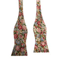 Rose Floral Cotton Self-tied Bow Tie