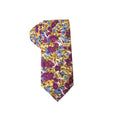 Plum Purple Floral Necktie