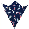 Navy Blue Sparrow Pocket Square