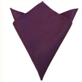 Plum Burgundy Weave Pocket Square