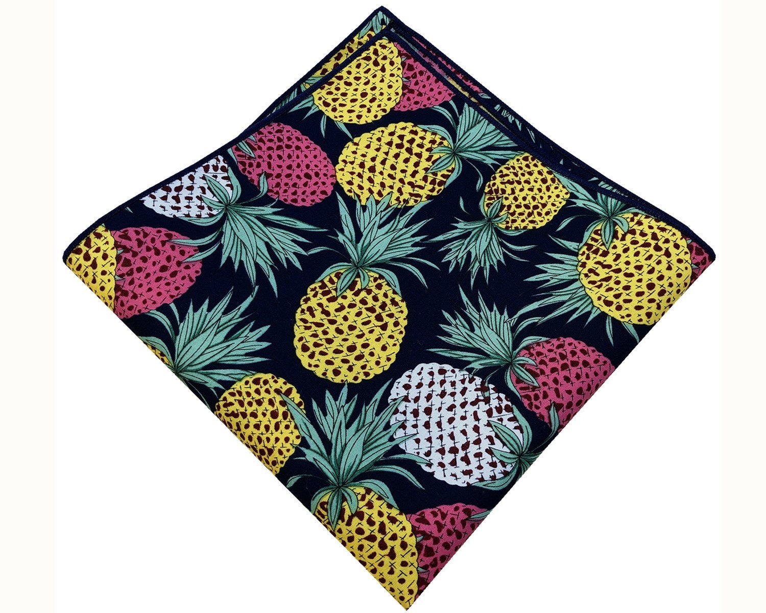 Yellow Pineapple Pocket Square