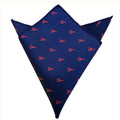 Navy Blue Lobster Pocket Square