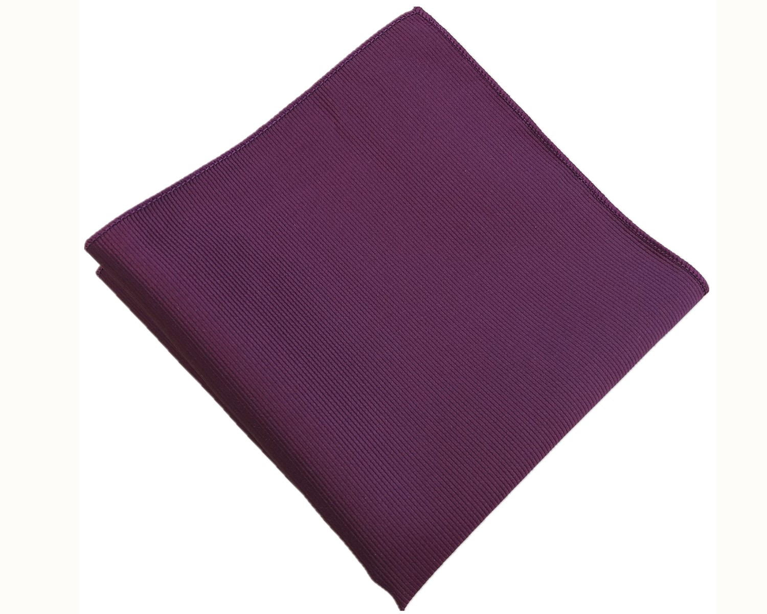 Plum Burgundy Weave Pocket Square