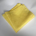 Yellow Linen Pocket Square