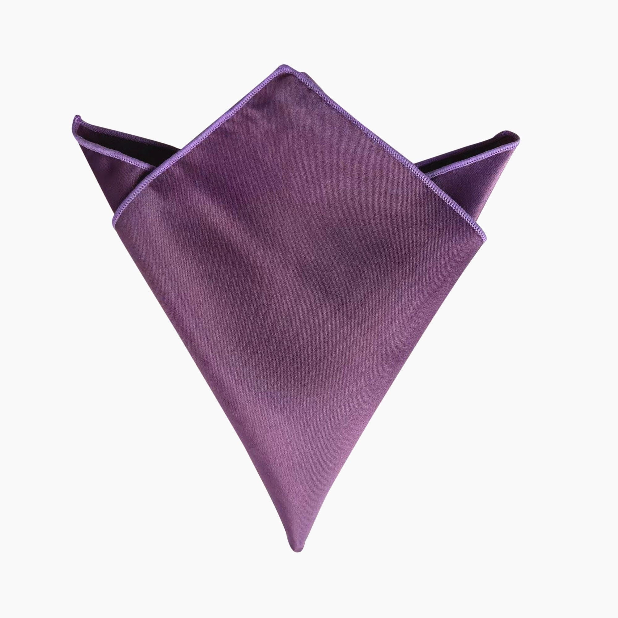 Wisteria Purple Satin Pocket Square