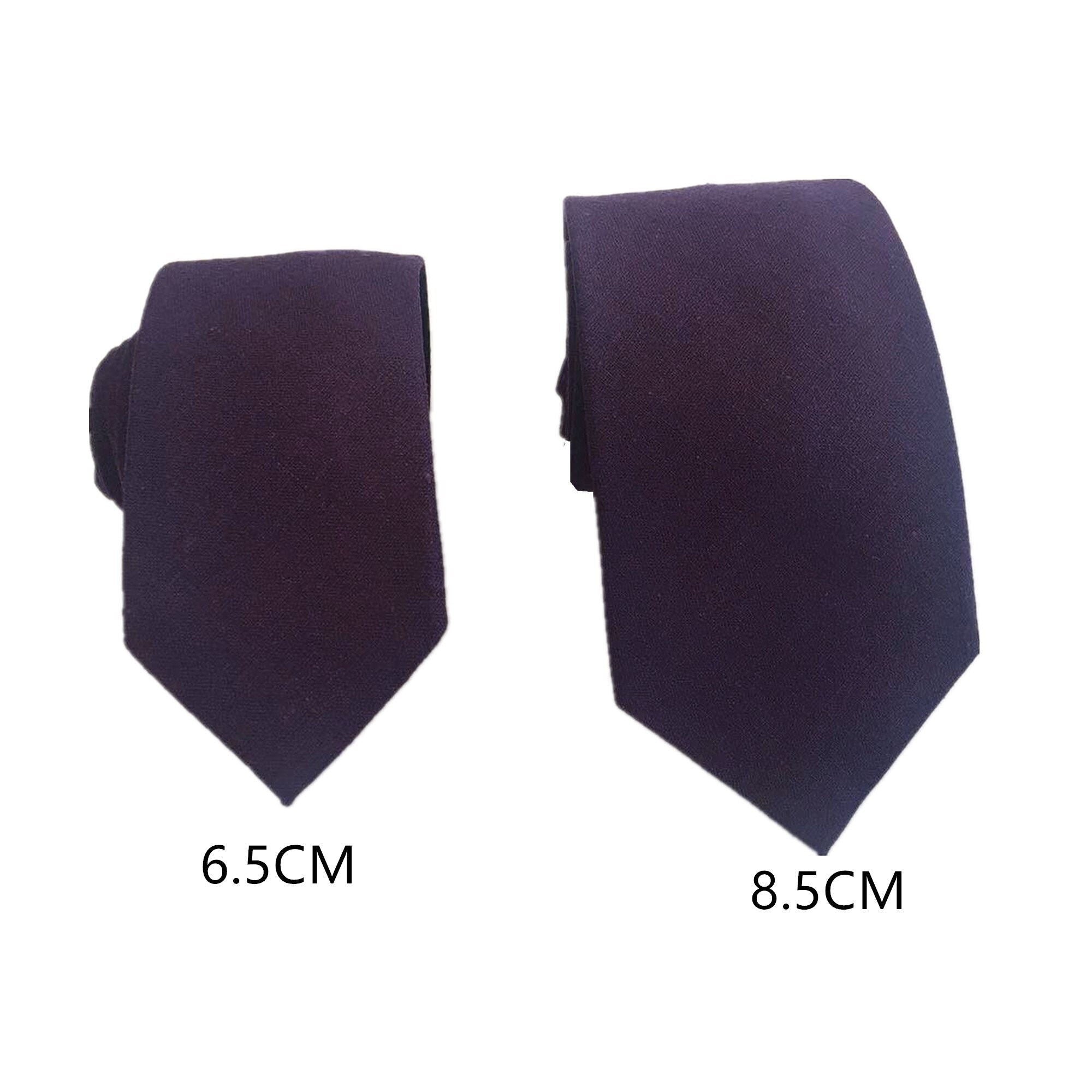 Plum Purple Linen Necktie