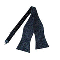 Midnight Blue Floral Self-tied Bow tie