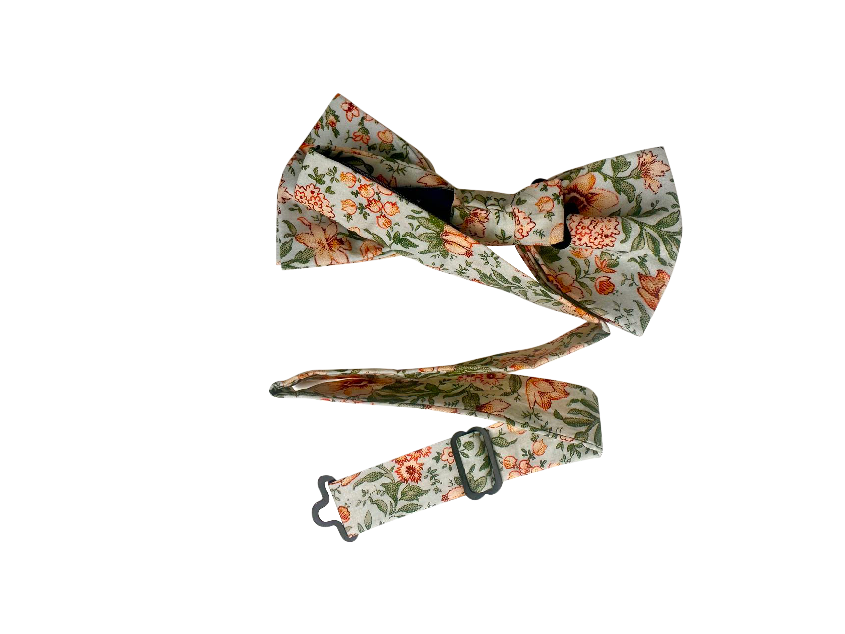 Noble Sage Green Floral Pre-tied Bow Tie