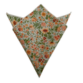 Noble Sage Green Floral Pocket Square