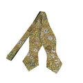 Yellow Lotus Floral Self-tied Tip Bow Tie