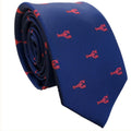 Navy Blue Lobster Skinny Tie