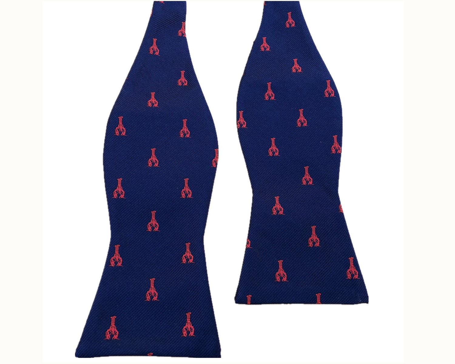 Navy Blue Lobster Self-tied Bow Tie