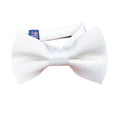 White Satin Kids Bow Tie