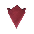 Merlot Burgundy Linen Pocket Square