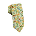 Yellow Daisy Floral Necktie
